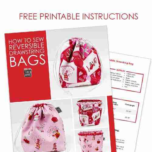 How to Make a Reversible Drawstring Bag