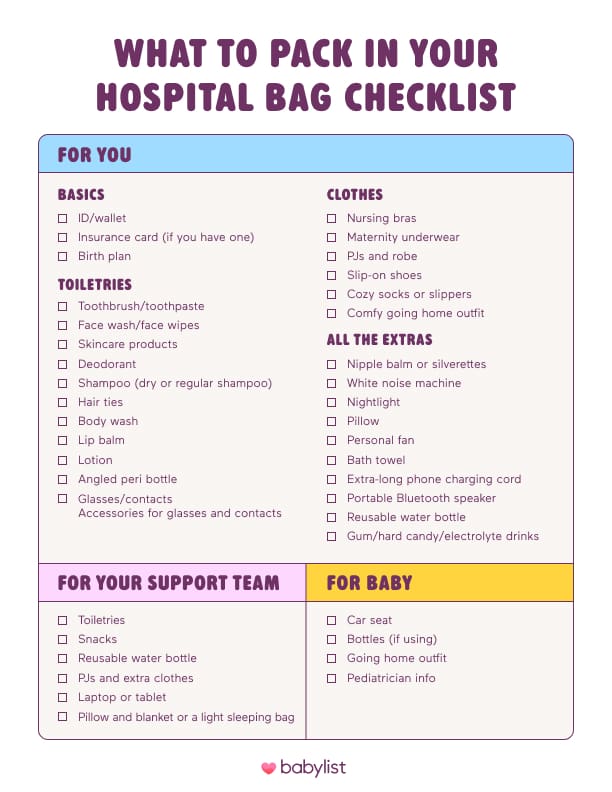 What to Pack in Baby Diaper Bag for Hospital