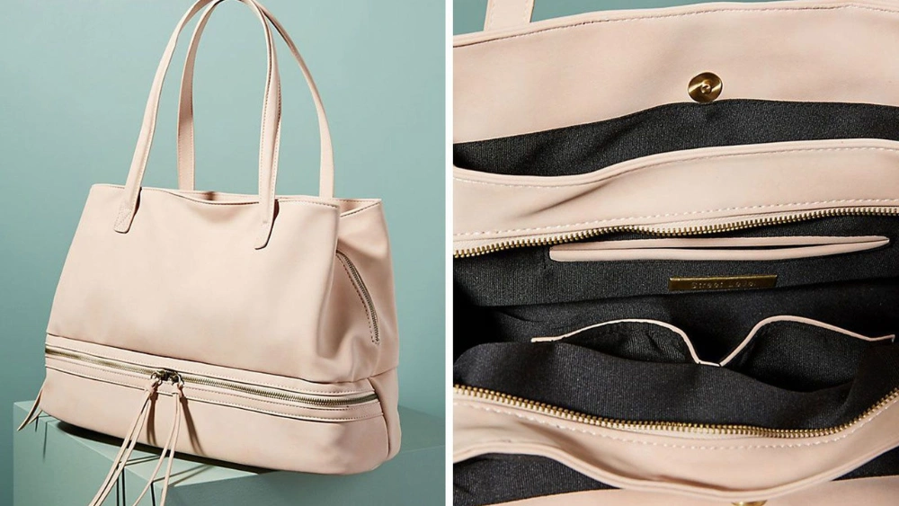 Blush Tote Bag: Stylish, Spacious, and Perfect for Work or Travel